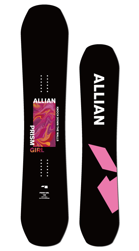 公式】 ALLIAN PRISM GIRLS 145 FLX スノーボード ボード 